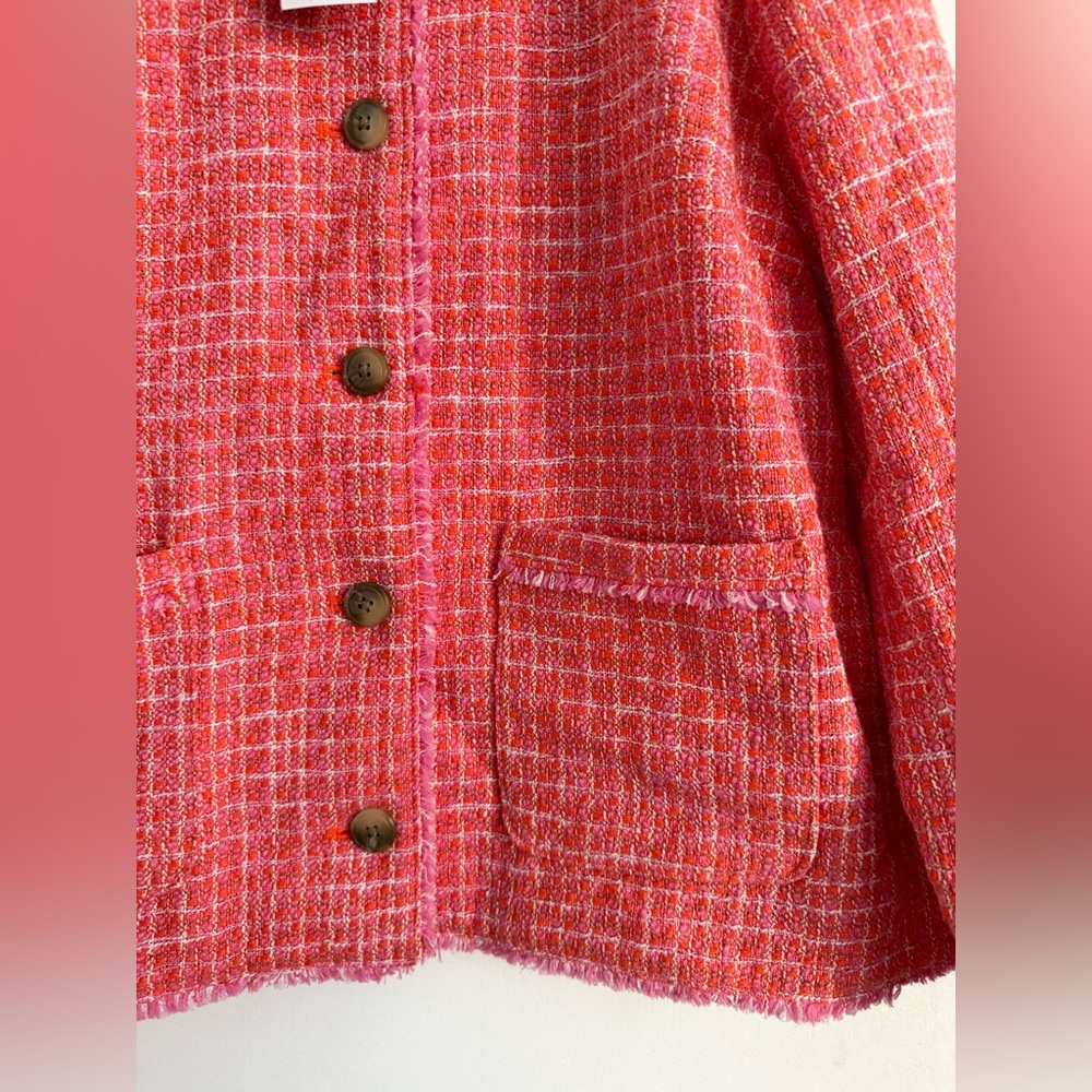 J. Jill Pink Textured Tweed Blazer - Picture 11 of 16